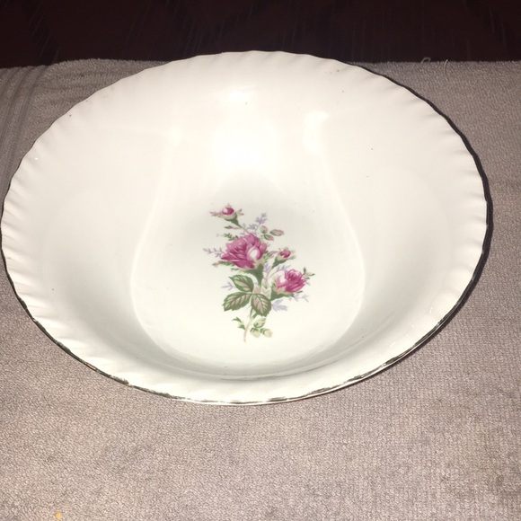 Kitchen Vintage Rose Bowl Gold Trim Poshmark